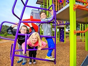 Busy day at South Morang Play Central