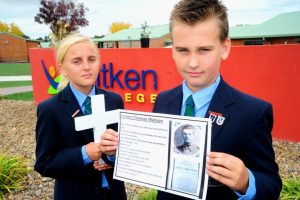 Anzac link nurtured by Aitken College students
