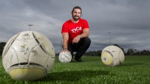 YMCA Whittlesea kick goals for youth during Y-Week