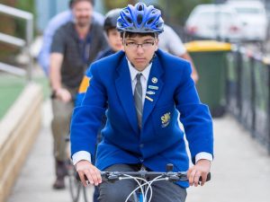 St Monica’s College students join in Ride2School Day