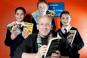 Morris giving  South Morang students the write stuff