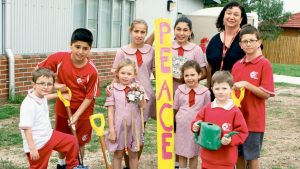 Evergreen oaks a tribute to friendship at Good Shepherd