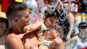Joining the wet set at Funfields adventure park