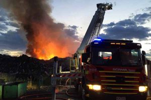Fire fighters control Somerton tip fire