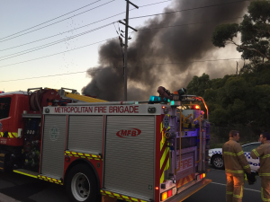 Coolaroo recycling plant fire under control