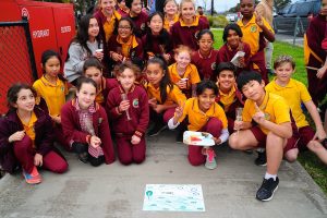 Mernda Primary School students decorate local streets