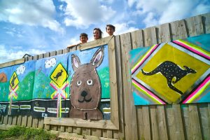 Epping mural to put drivers on kangaroo alert