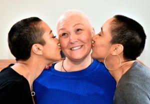 Sisters lose locks for mum and nan