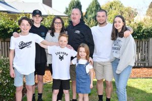 Family doing it for dad