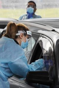 Bus route 357 labelled tier 1 COVID exposure