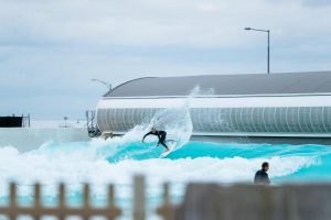Movies poolside at URBNSURF