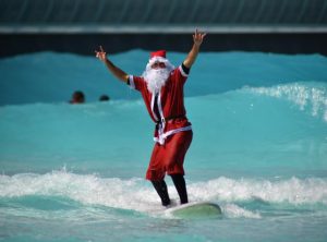 Surf’s up with Santa