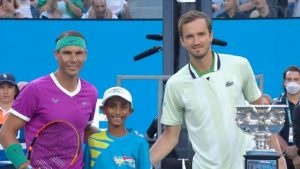 Mill Park tennis hot shot tosses coin at Australian Open final