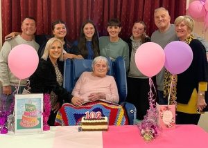 Aged care resident turns 102
