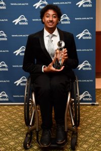 Saalim Naser claims big tennis award