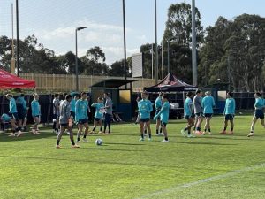 Matildas in Bundoora on World Cup eve