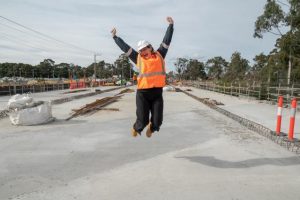 Plenty River bridge takes shape