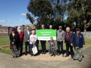 Joe Sullivan honoured