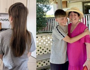 Chopped locks for cancer