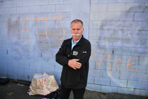Graffiti removal officer on the cards