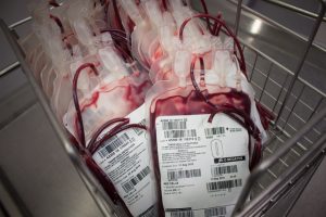 Blood supplies tracked