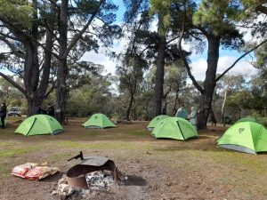 Refugees enjoy first camping trip