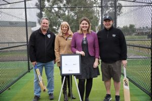 Cricketers bowled over by delivery of upgraded nets