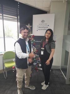 Refugee supported on work journey