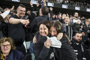 Magpie army roars back to life as finals fever takes hold