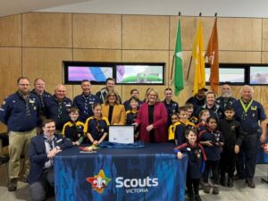 Scouts tie the knot on new Kalkallo hall