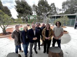 Hilltop playground makes a splash