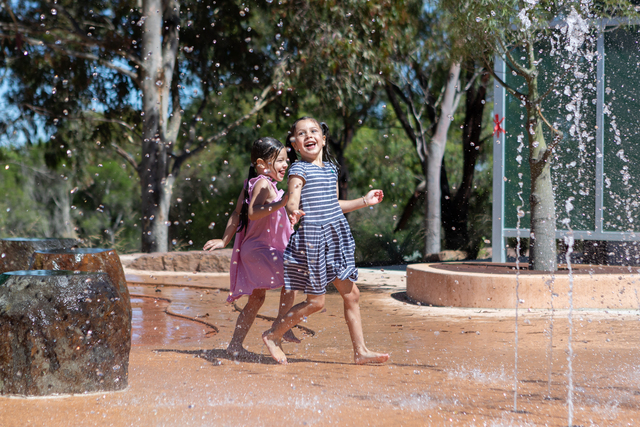 Kids have fun in the sun