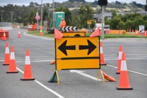 Hanson Road works begin