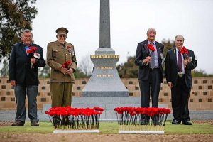 Epping RSL volunteers selling poppies ahead of Remembrance Day
