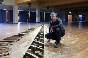 Broadmeadows Town Hall floor transformed into art