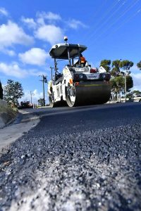 Turning plastic bags into a Craigieburn road