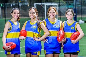 St Monica’s girls catch footy fever