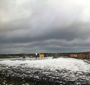 Snow job done on sewerage system