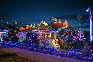 Christmas lights up Doreen