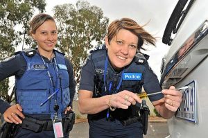 Police target number plate thefts