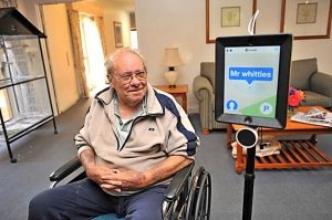 Robot librarian helps elderly connect